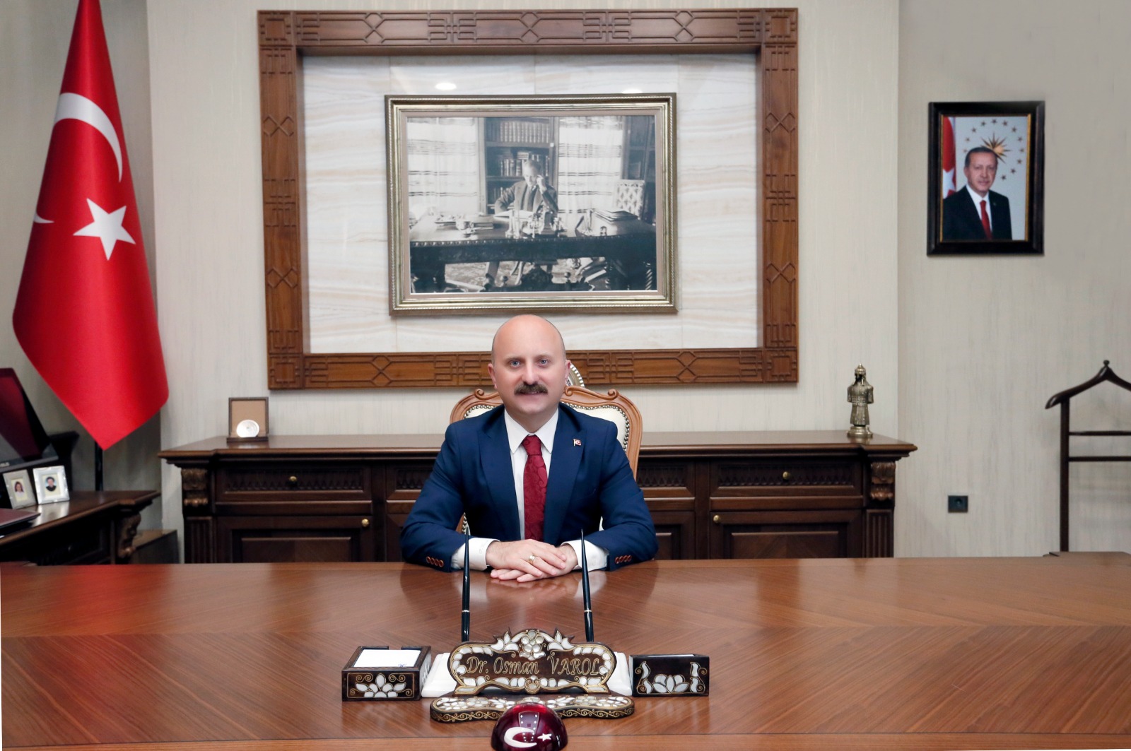 Amasya Valisi, Birlik Başkanımız Dr. Osman Varol Görevine Başladı